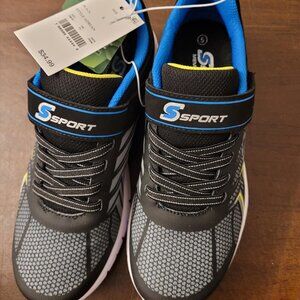 New Skechers Sport Big Boys Sneakers Size 5 Blue / Black